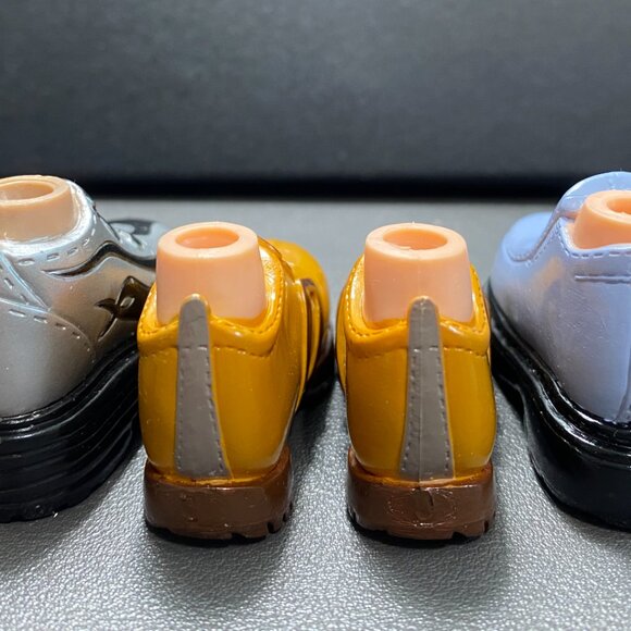 (3 Pr) Bratz Boyz Dolls Struttin' Style Shoes Blue, Tan, Black/Silver EUC - Picture 5 of 6